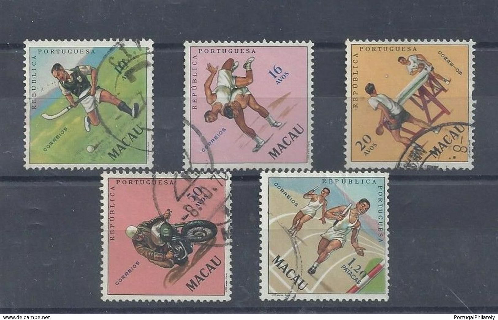 Macao 1962 USED Short Set SPORTS MF#397-401 Sc#394-8* YT#392-6* Mi#422-6* SG#486-90* - Macau Portugal - Used Stamps