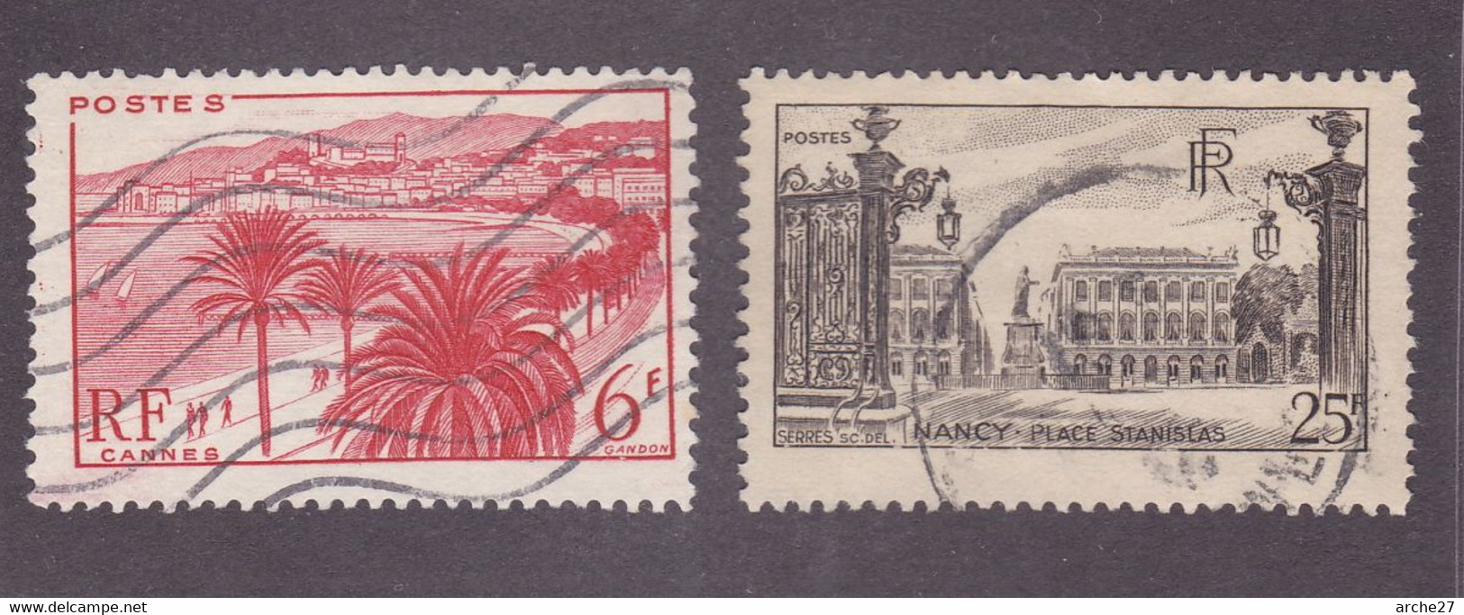 TIMBRE FRANCE N° 777/778 OBLITERE - Usados