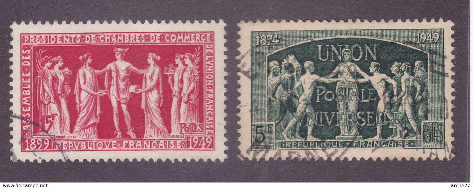 TIMBRE FRANCE N° 849/850 OBLITERE - Usados