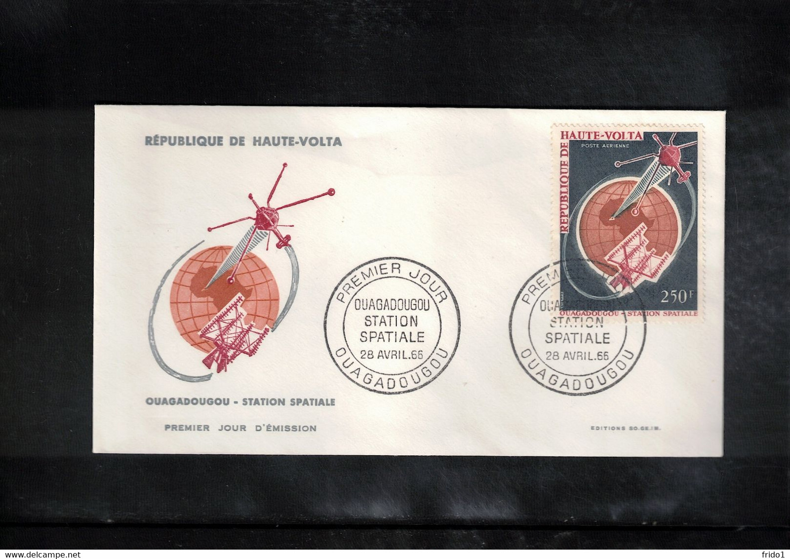 Upper Volta / Haute Volta 1965 Space / Raumfahrt Space Station  FDC - Afrika