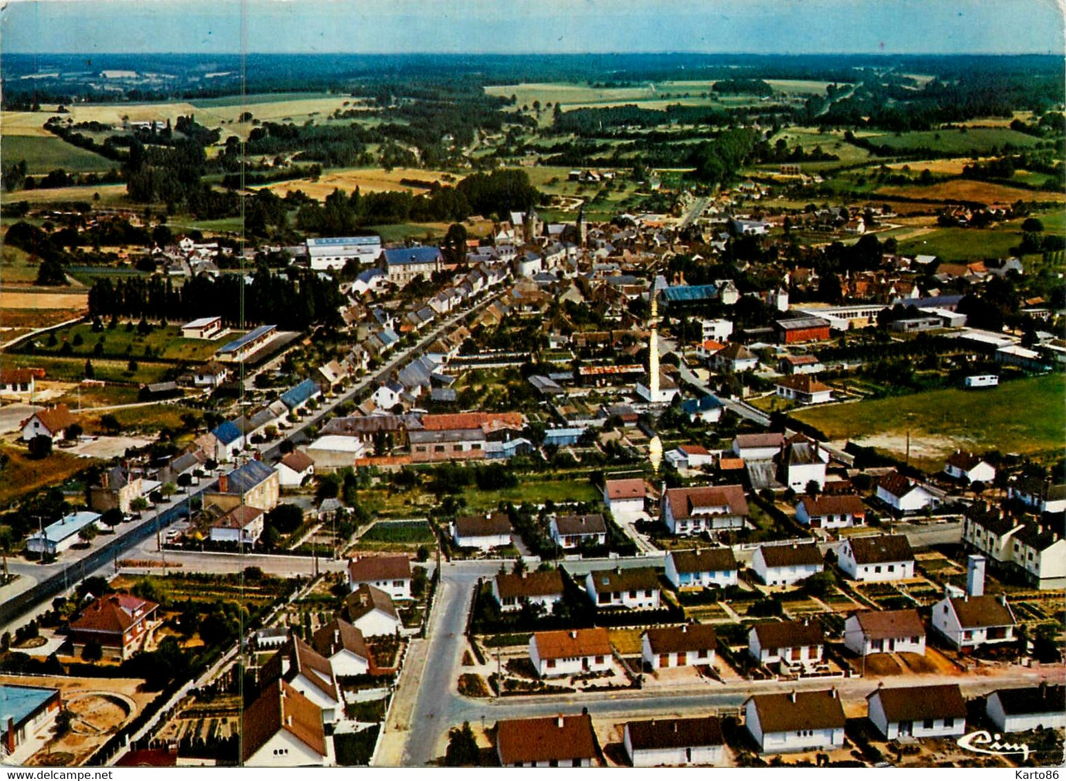 Bouloire * Vue Générale Aérienne Du Village Et Le Lotissement - Bouloire