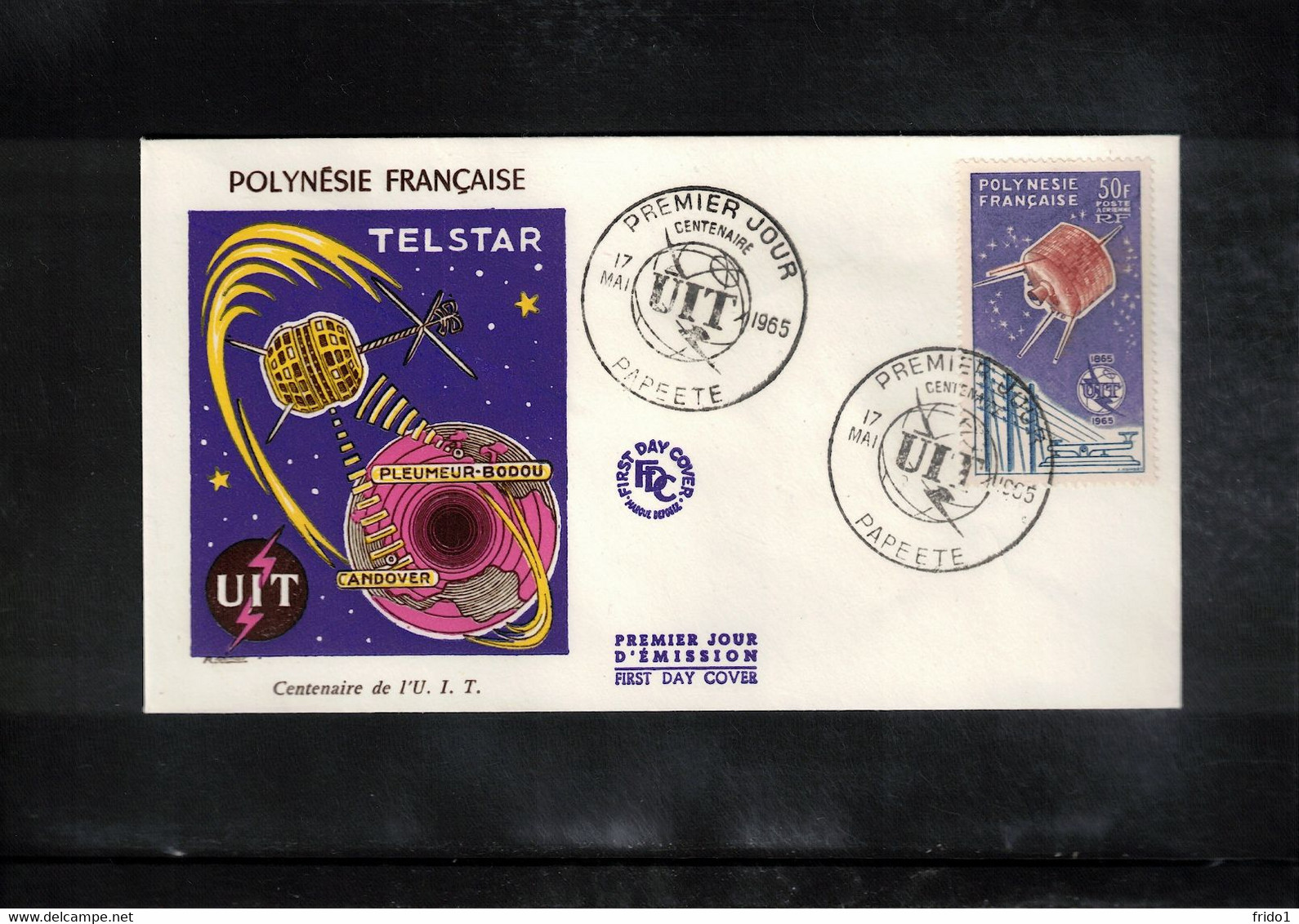 French Polynesia / Polynesie 1965 UIT / ITU - Space / Raumfahrt FDC - Océanie
