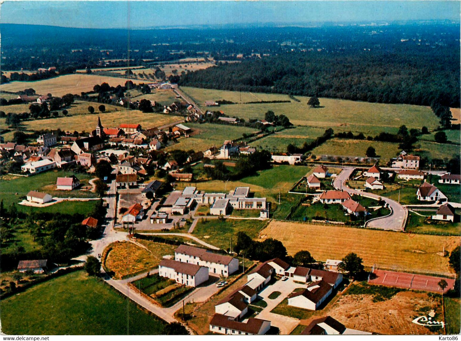 La Fresnaye Surt Chédouet * Vue Générale Aérienne Du Village - La Fresnaye Sur Chédouet