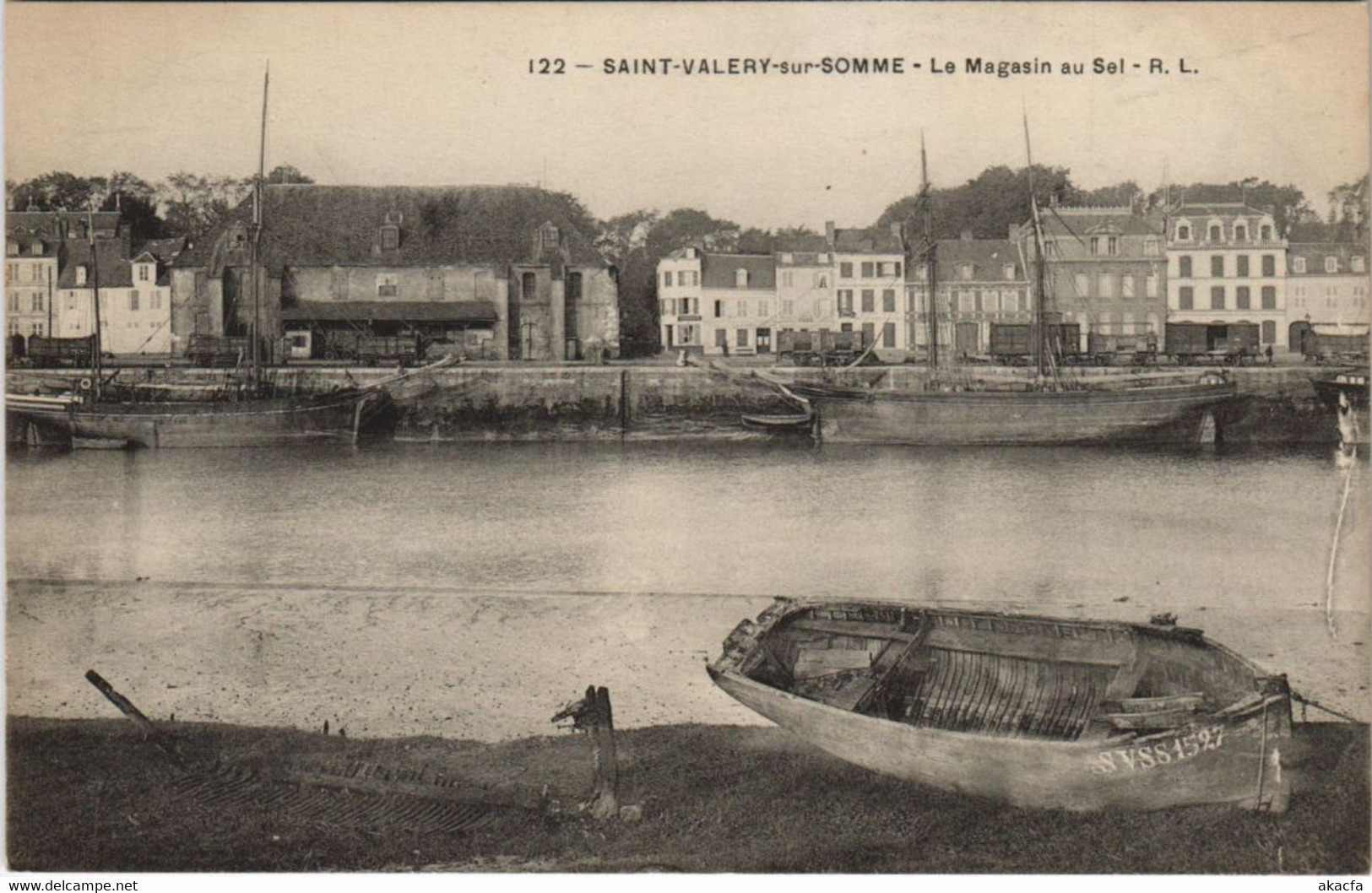 CPA ST-VALÉRY-SUR-SOMME Le Magasin Au Sel (25260) - Saint Valery Sur Somme