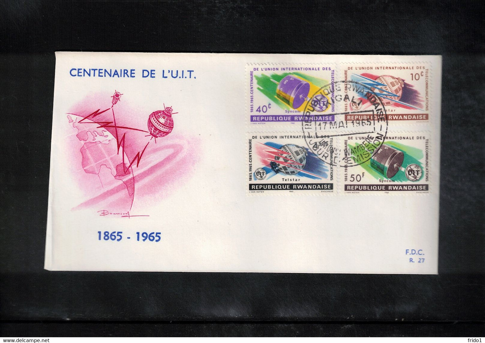 Runda / Rwanda 1965 UIT / ITU - Space / Raumfahrt Satellites FDC - Oceania