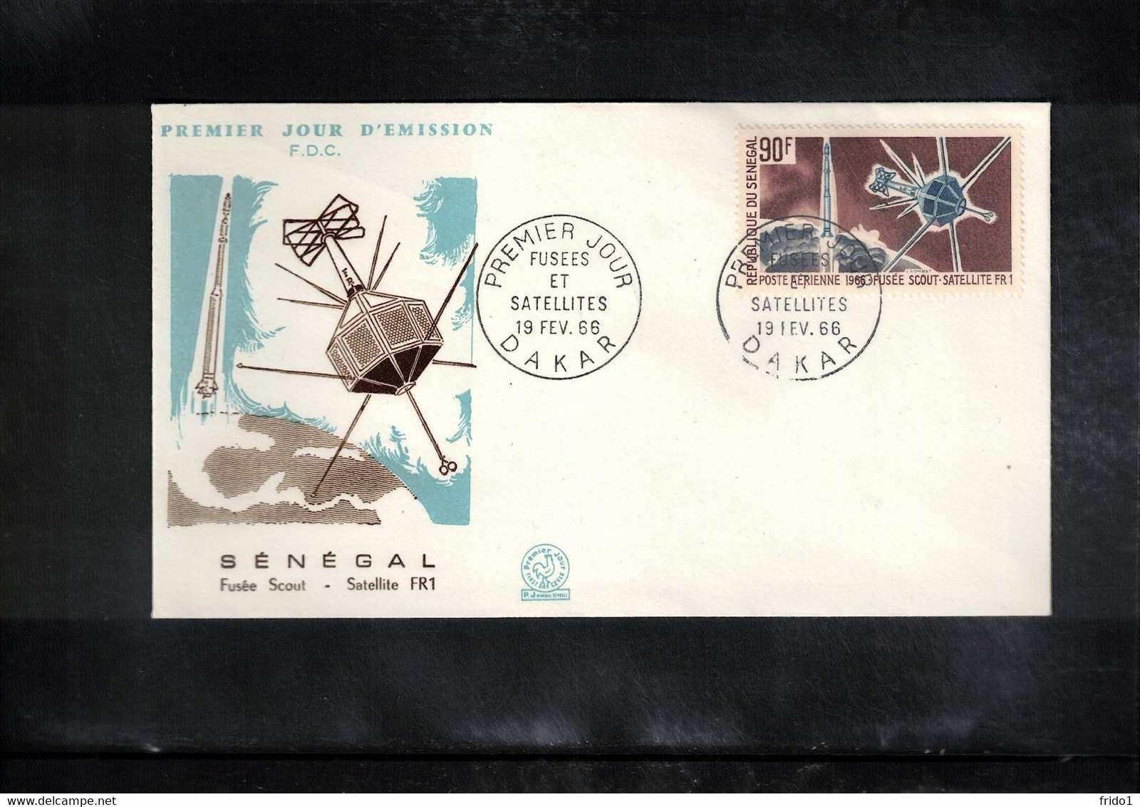 Senegal 1966 Space / Raumfahrt Rockets And Satellites FDC - Africa