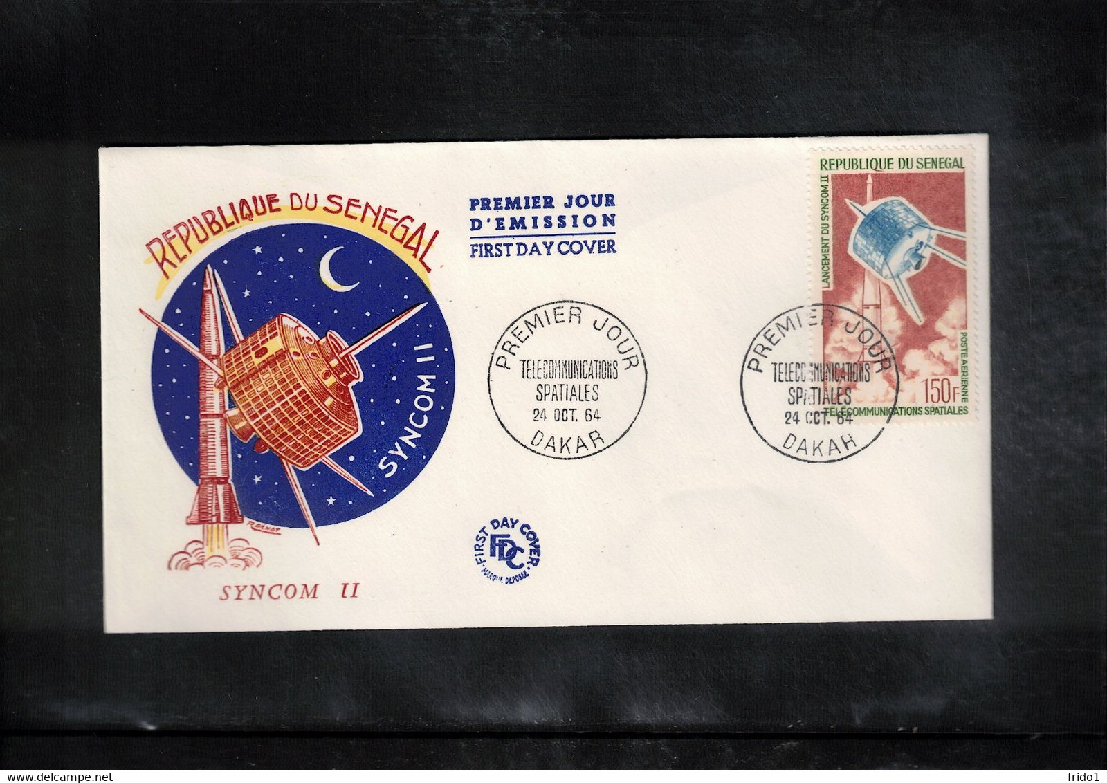 Senegal 1964 Space / Raumfahrt Space Telecommunications Satellite Syncom II FDC - Afrika