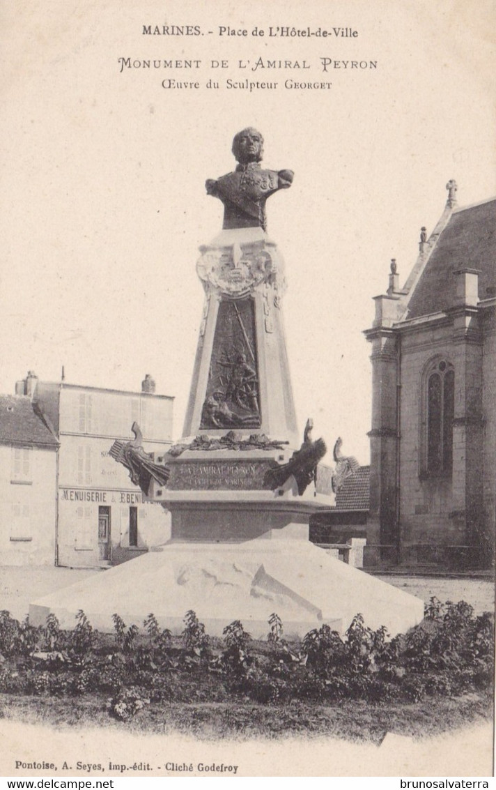 MARINES - Place De L'Hôtel De Ville - Monument De L'Amiral Peyron - Sculpteur Georget - Marines