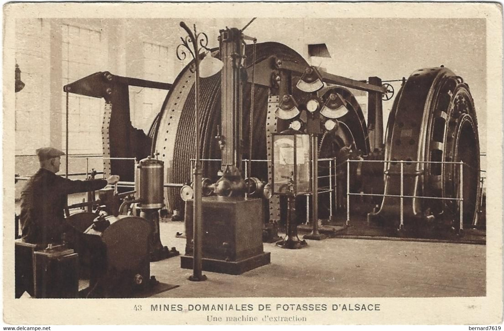 68   Wittenheim    -   Mines Domaniales  De Potasse D'alsace  -    Une Machine D'extration -   Braun Mulhouse - Dornach - Wittenheim