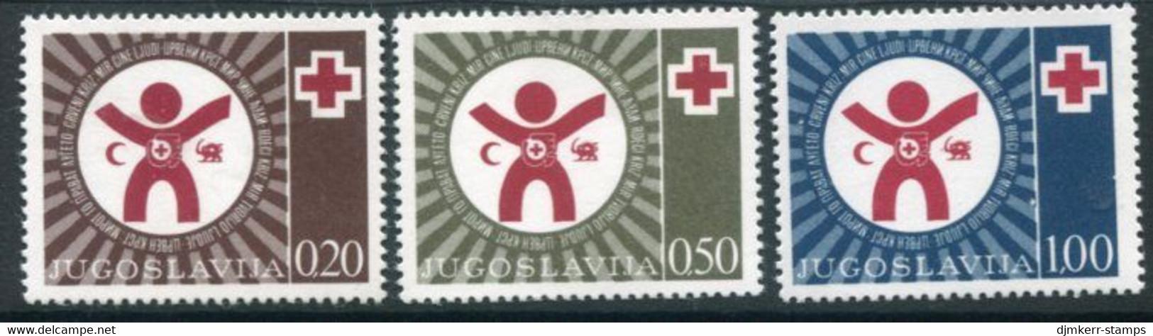 YUGOSLAVIA 1977 Red Cross Tax  MNH / **.  Michel ZZM 53-55 - Unused Stamps