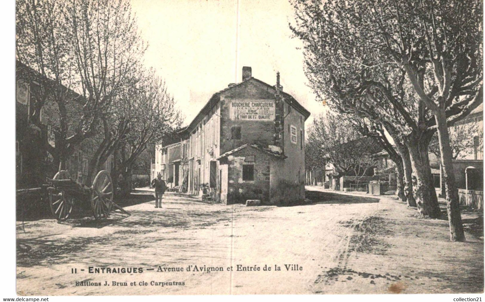 ENTRAIGUES .... AVENUE D AVIGNON ET ENTREE DE LA VILLE - Entraigue Sur Sorgue