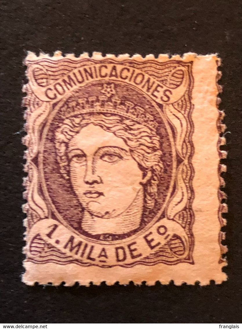 SPAIN SG 172  1m Brown  MH* - Ungebraucht