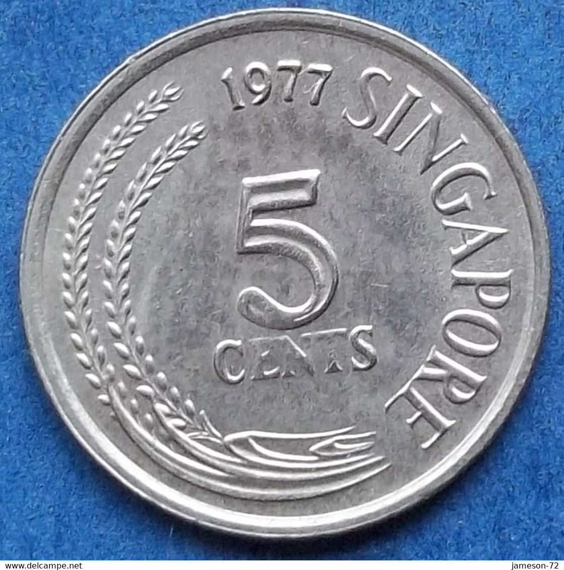 SINGAPORE - 5 Cents 1977 "anhinga" KM# 2 Independent (1965) - Edelweiss Coins - Singapour