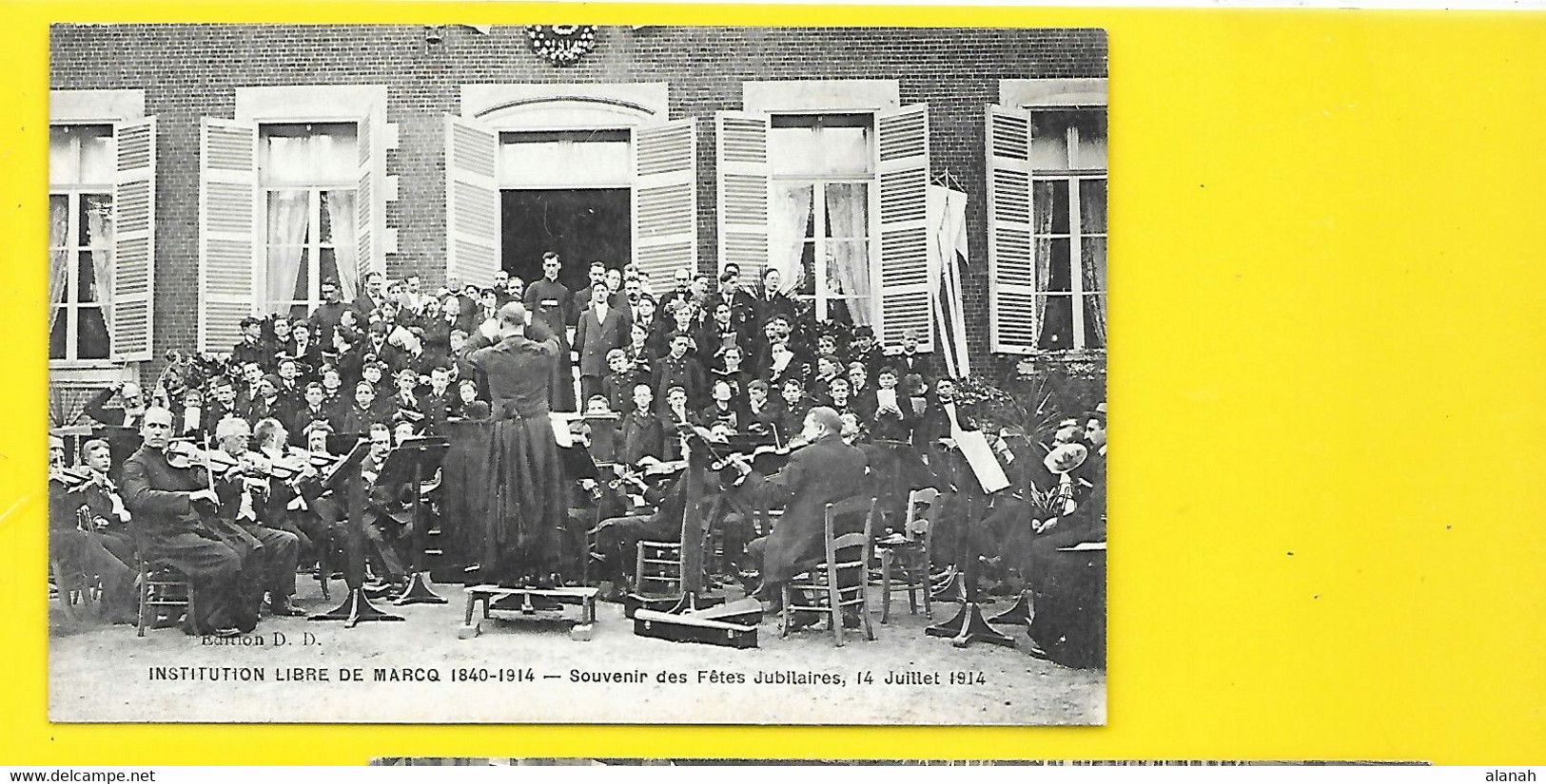 MARCQ Orchestre Et Chorale Fêtes Jubilaires 1914 Institution Libre (DD) Nord (59) - Marcq En Baroeul