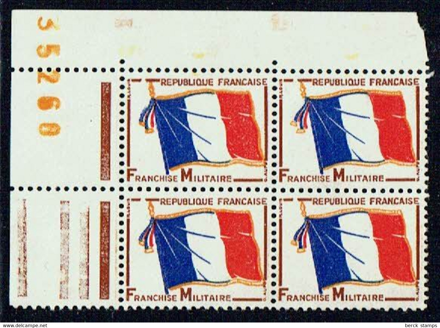 FRANCE - N°FM13** - Drapeaux Français Bloc De 4 Coin De Feuille. - Other & Unclassified