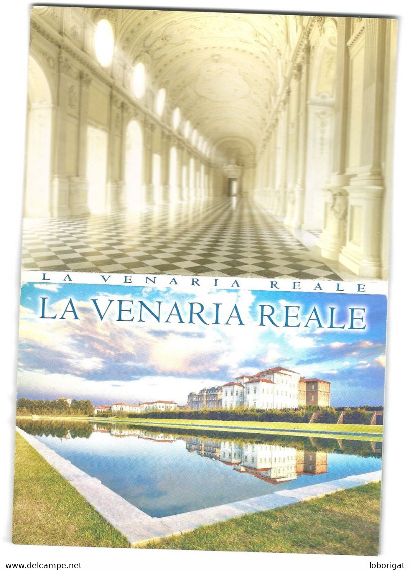 LIBRO FLEXO DE POSTALES CON 10 VISTAS DE LA VENARIA REALE.- TURIN - ( ITALIA ) - Palazzo Reale