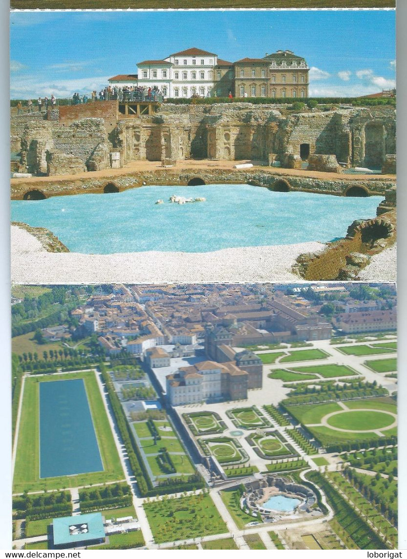 LIBRO FLEXO DE POSTALES CON 10 VISTAS DE LA VENARIA REALE.- TURIN - ( ITALIA )