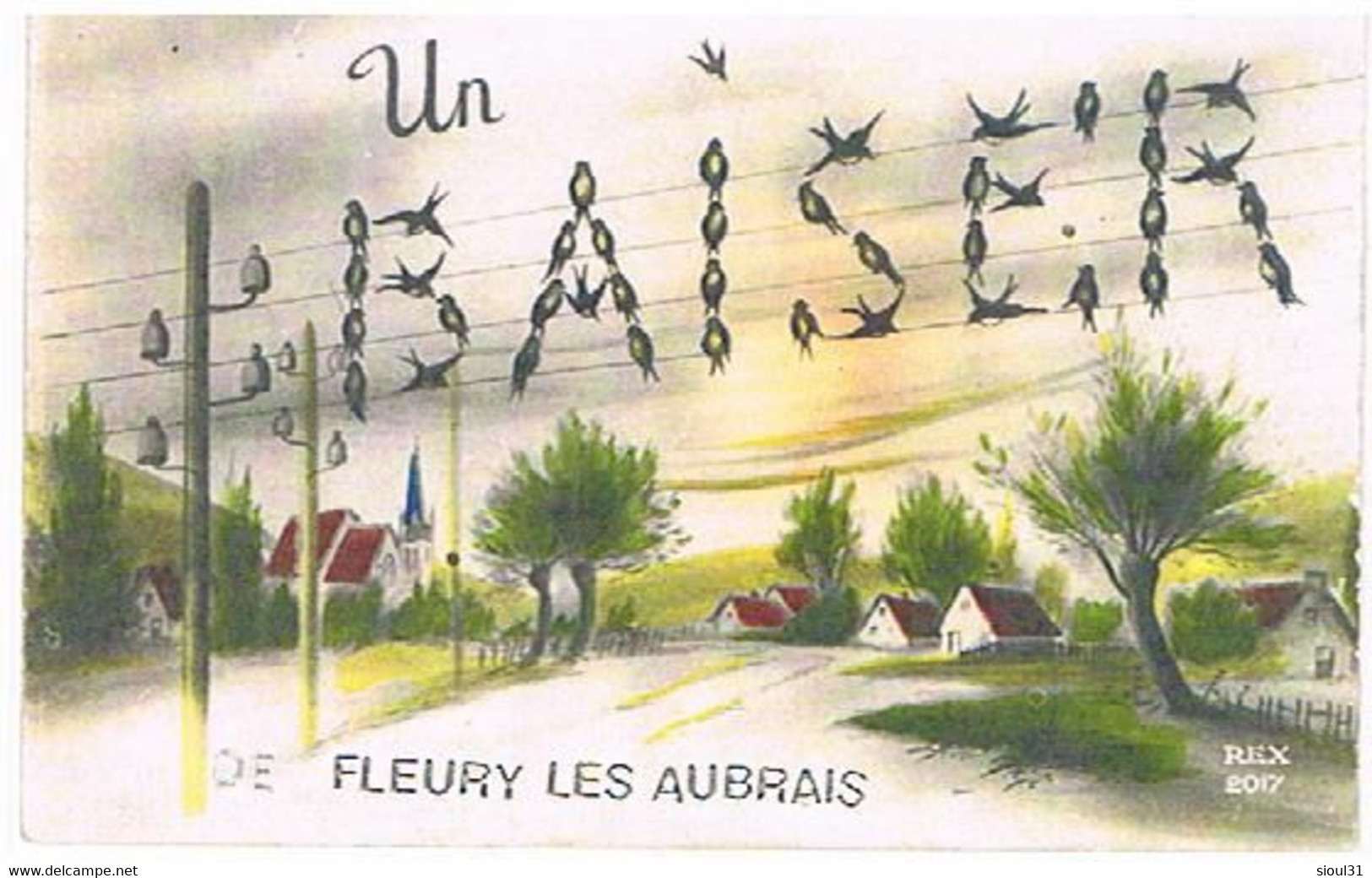 45  UN  BAISER   DE FLEURY  LES AUBRAIS   CPM  TBE   219 - Other & Unclassified