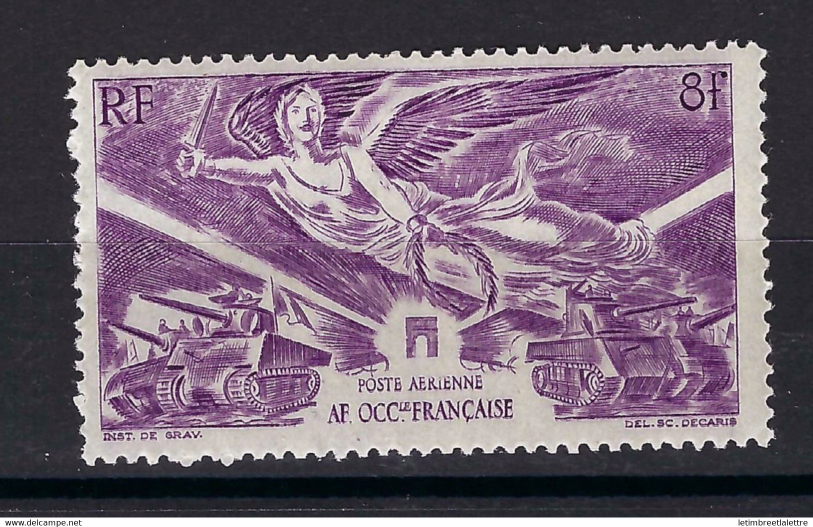 ⭐ Afrique Occidentale Française - Poste Aérienne - YT N° 4 * - Neuf Avec Charnière - 1946 ⭐ - Unused Stamps