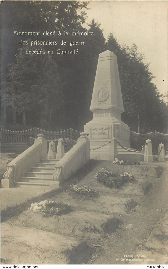 Allemagne - Hameln - Monument élevé à La Mémoire Des Prisonniers De Guerre Morts En Captivité - Gefangene AK Foto - Hameln (Pyrmont)