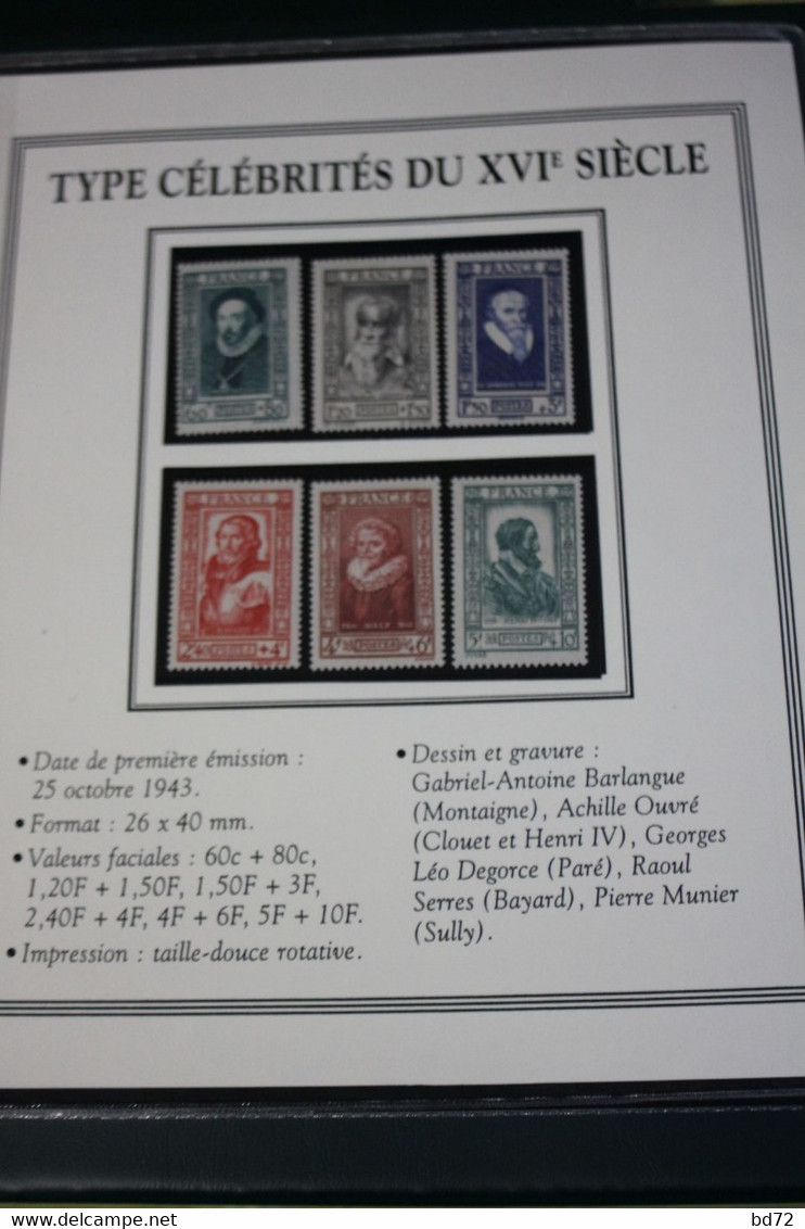 France - 6 Timbres ( Type " Célébrités " ) - Nuevos