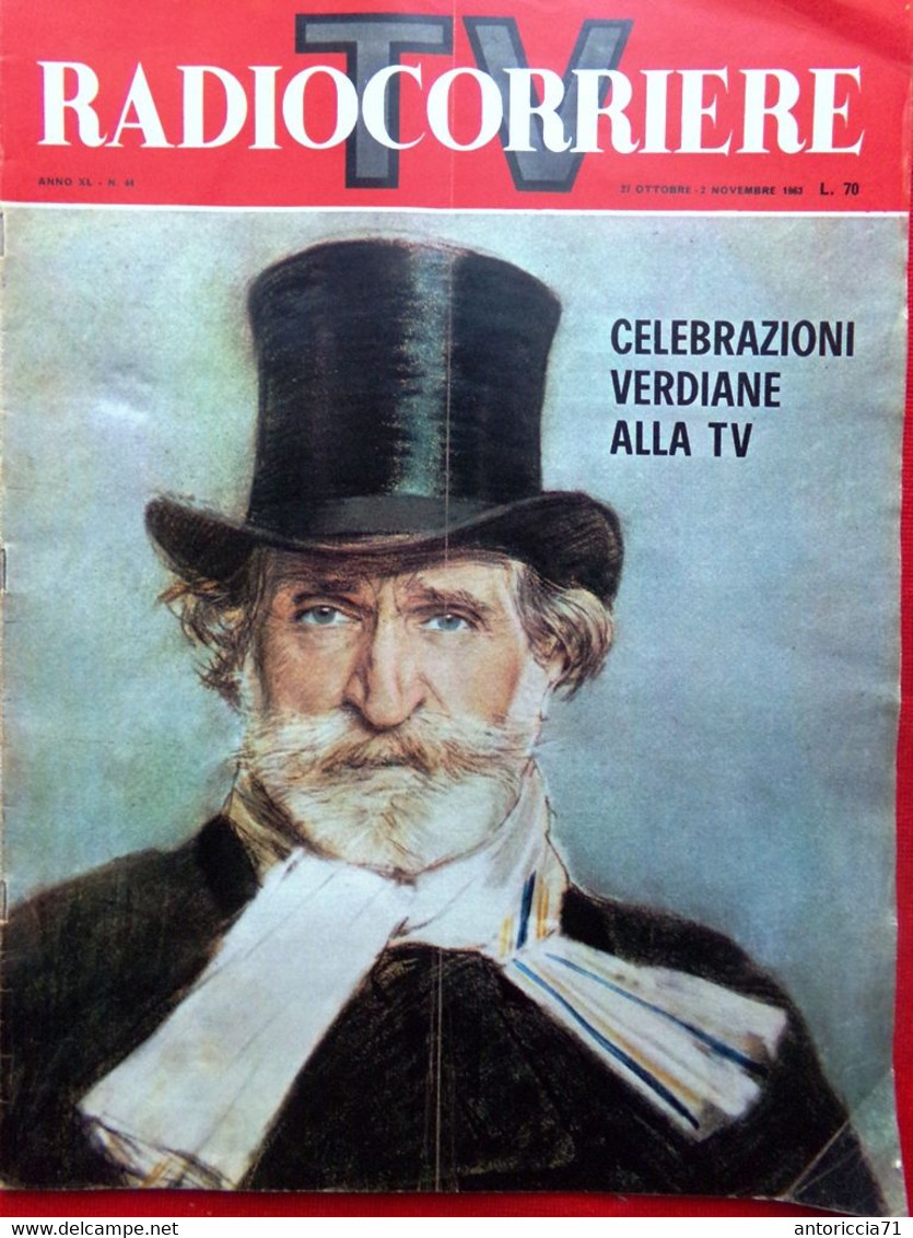 Radiocorriere TV Del 27 Ottobre 1963 Giuseppe Verdi I Mostri Giovanni XXIII Abel - Télévision