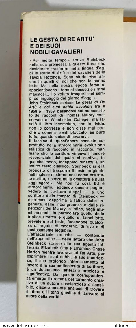 I102669 John Steinbeck - Le Gesta Di Re Artù E Dei Suoi Nobili Cavalieri Rizzoli - Geschichte