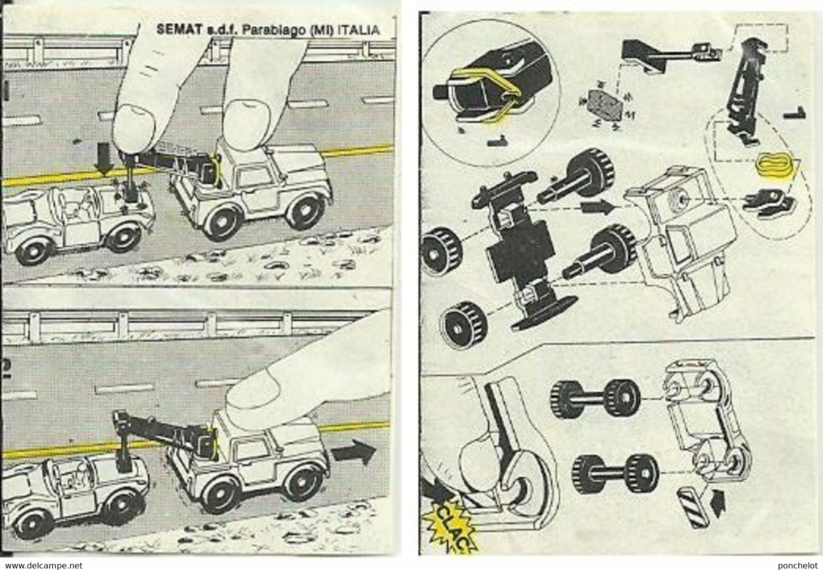 KINDER EU 1986 ABSCHLEPPJEEPS MIT MAGNET BPZ - Istruzioni