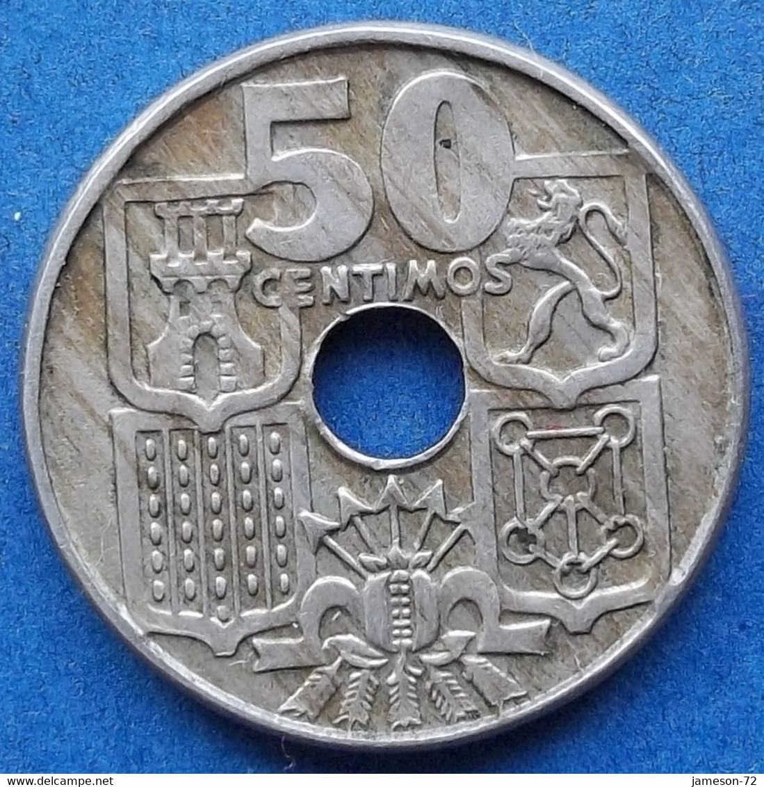 SPAIN - 50 Centimos 1949 *56 KM# 777 F. Franco (1936-1975) - Edelweiss Coins - 50 Centiem
