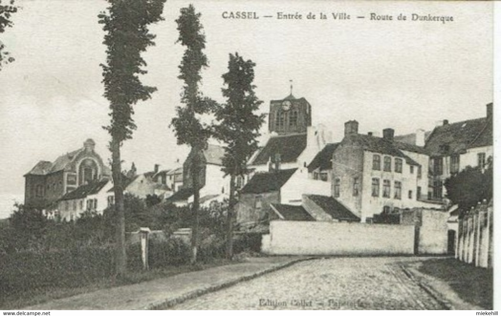 59-CASSEL-ENTREE DE LA VILLE-ROUTE DE DUNKERQUE - Cassel