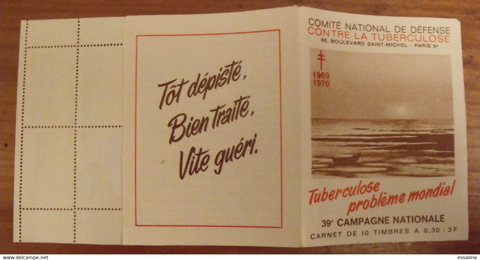 Carnet De Timbres Antituberculeux 1969-1970. Tuberculose Anti-tuberculeux. Complet - Antitubercolosi