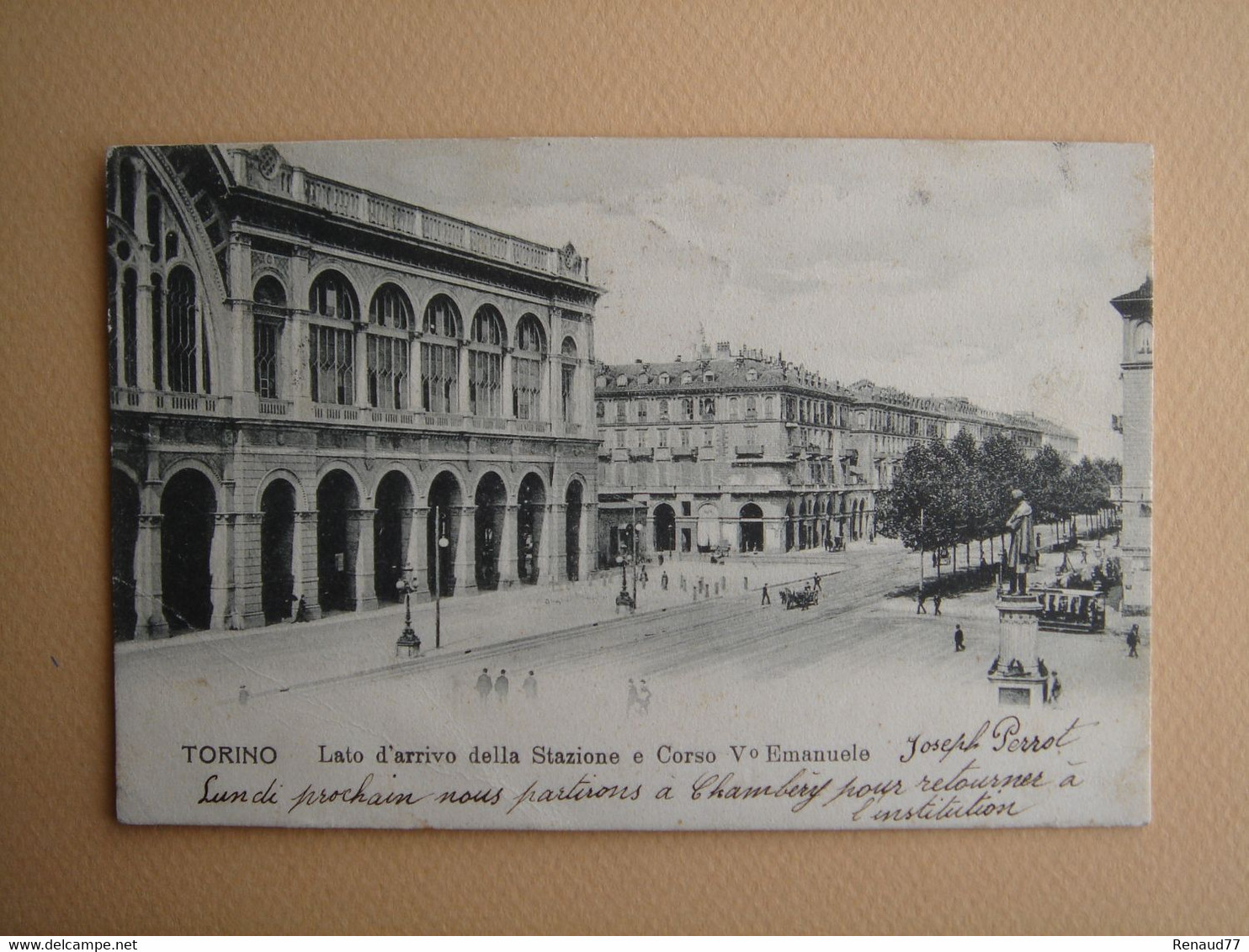 Torino - Lato D'arrivo Della Stazione E Corso V Emanuele - Stazione Porta Nuova