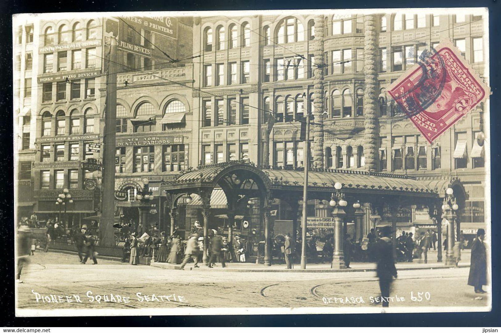 Cpa Carte Photo  USA Washington Seattle -- Pioneer Square Seattle    JA22-63 - Seattle