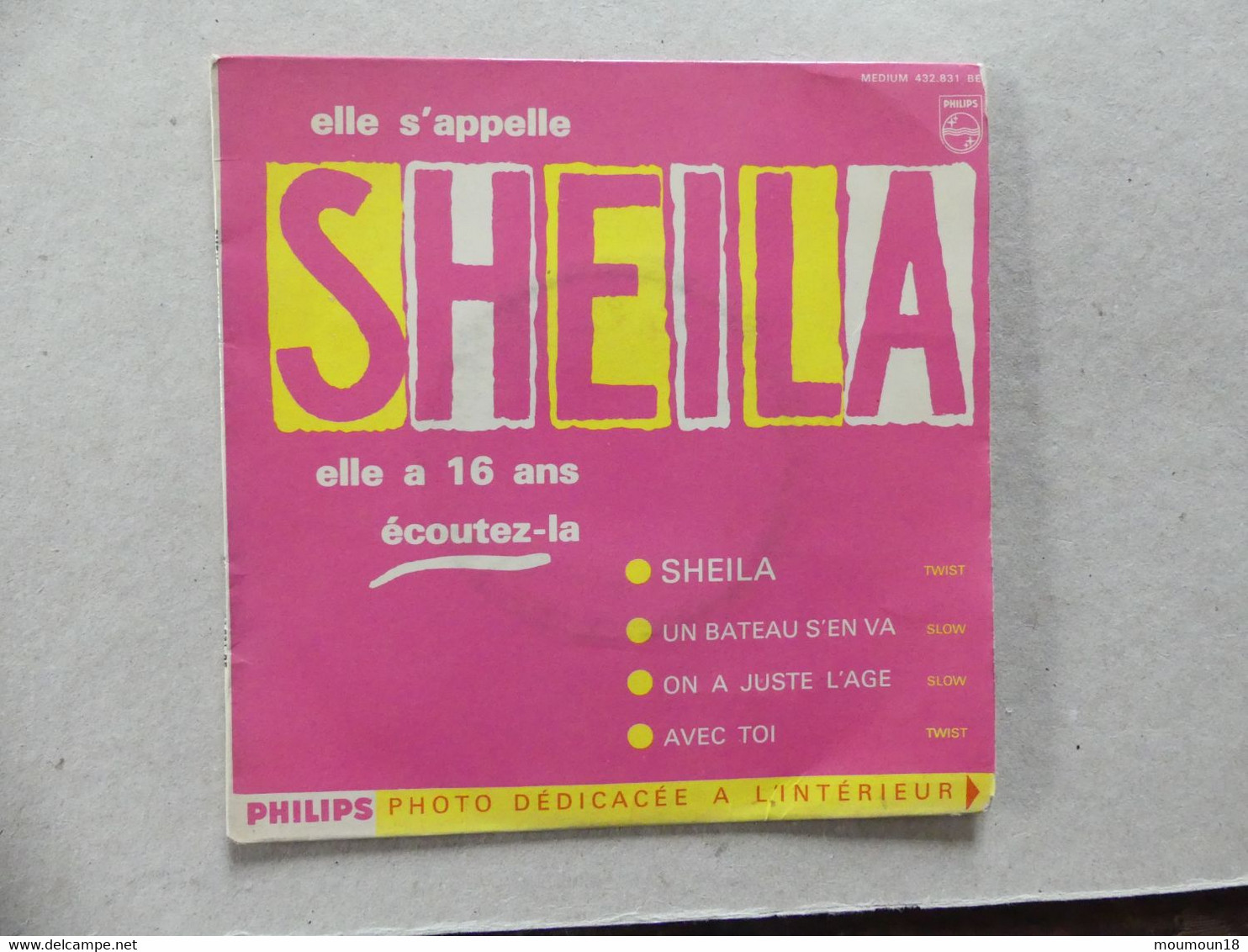 Elle S'appelle Sheila 432831BE Phillips - 45 T - Maxi-Single