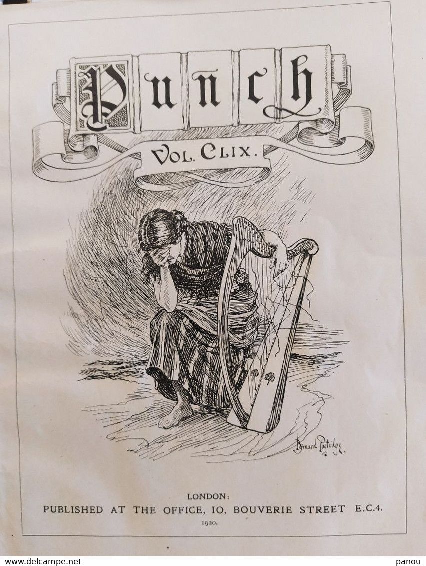 Punch, Or The London Charivari Vol CLIX - 1920 -  Complete Magazine 20 Pages - Otros & Sin Clasificación