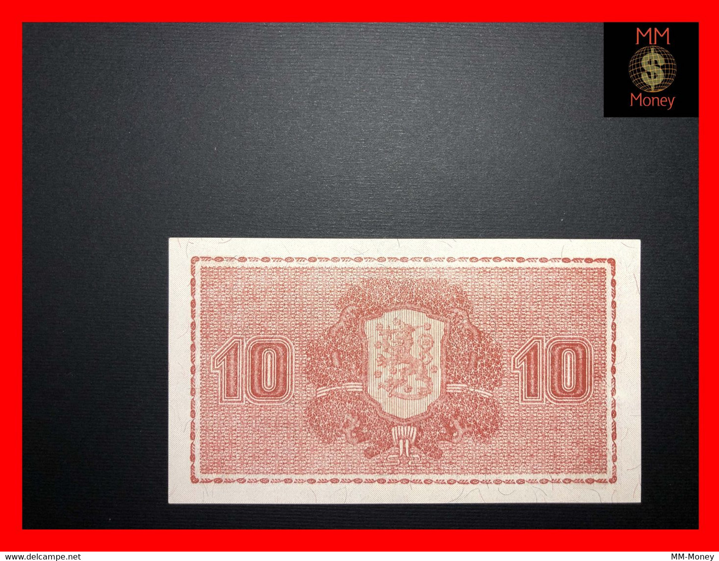 FINLAND 10 Markkaa  1945  "Litt. B"   P. 85   UNC - Finlande