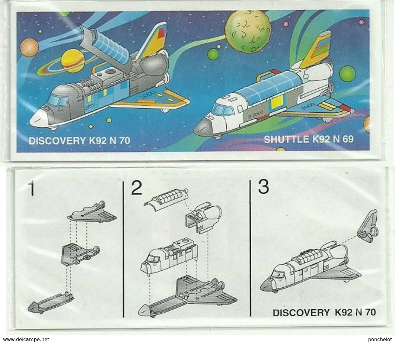 KINDER EU 1991 SPACE SHUTTLE EU 1991 BPZ K92 70 - Istruzioni