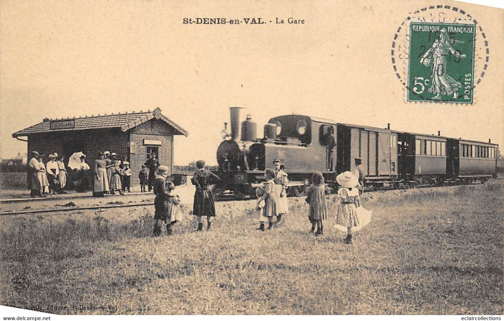 Saint-Denis-en-Val         45        La Gare  Avec Train      (voir Scan) - Otros & Sin Clasificación
