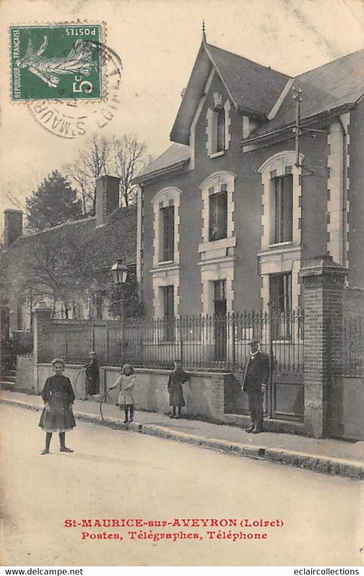 Saint-Maurice-sur-Aveyron         45         Bureau.  Postes Et Télégraphes     (voir Scan) - Sonstige & Ohne Zuordnung