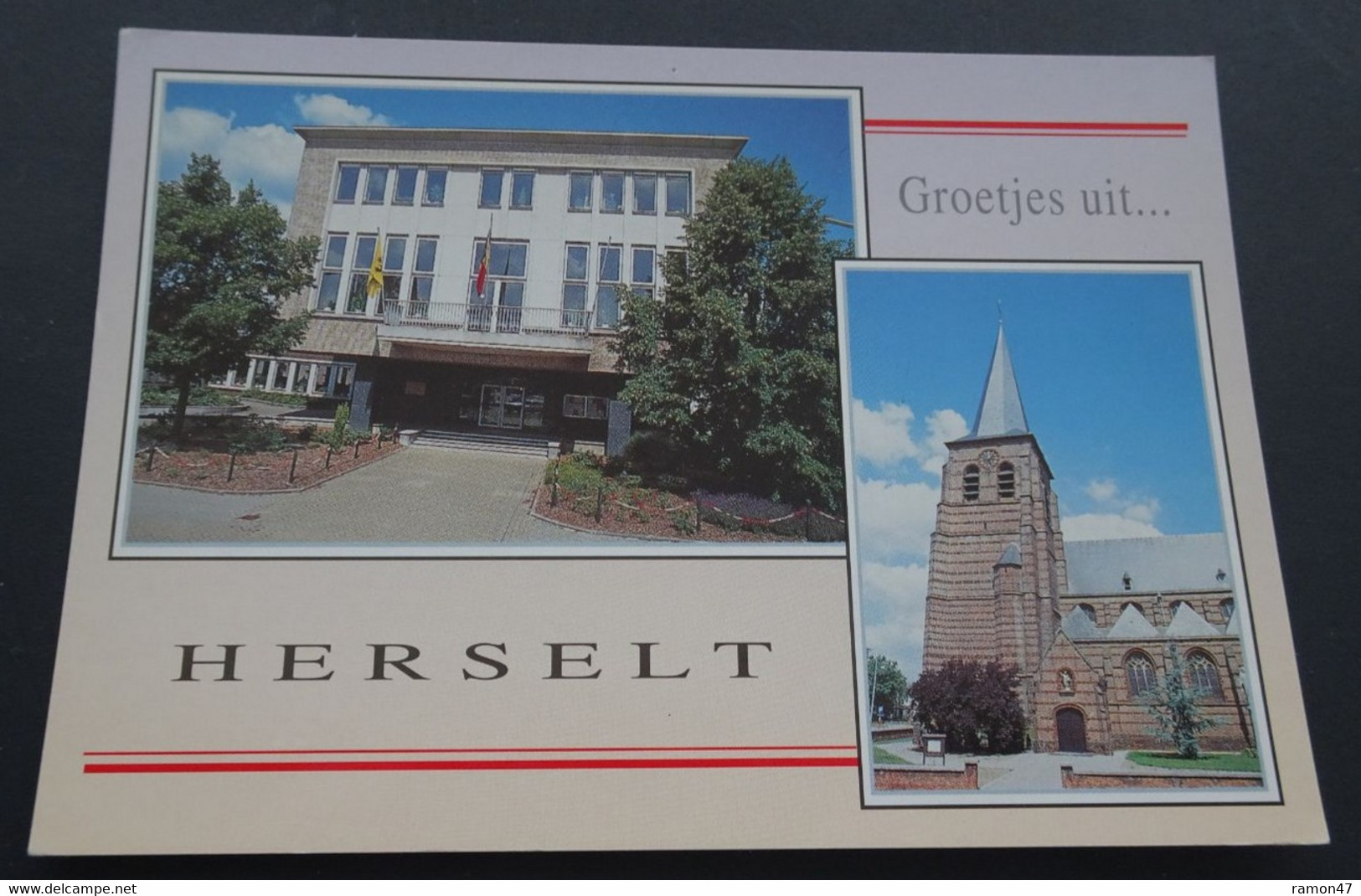 Groetjes Uit Herselt - Kerk Van St. Servaes - Gemeentehuis - Herselt