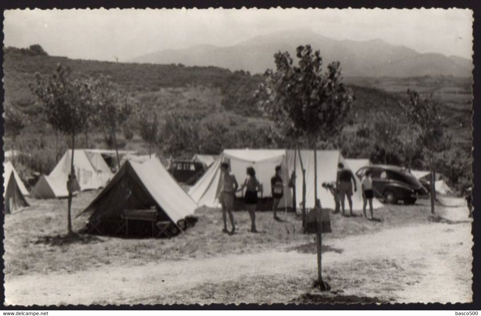 CIBOURE - SOCOA - Le CAMPING Voiture Tentes Animée - Ciboure