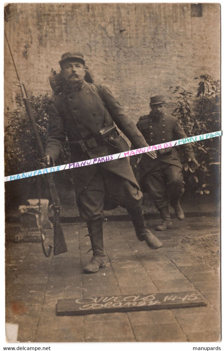 62 SAINT LAURENT BLANGY / CARTE PHOTO / 1915 /  SOLDATS FRANCAIS / TELEPHONISTE / REGIMENT D'INFANTERIE TERR../ POILUS - Saint Laurent Blangy