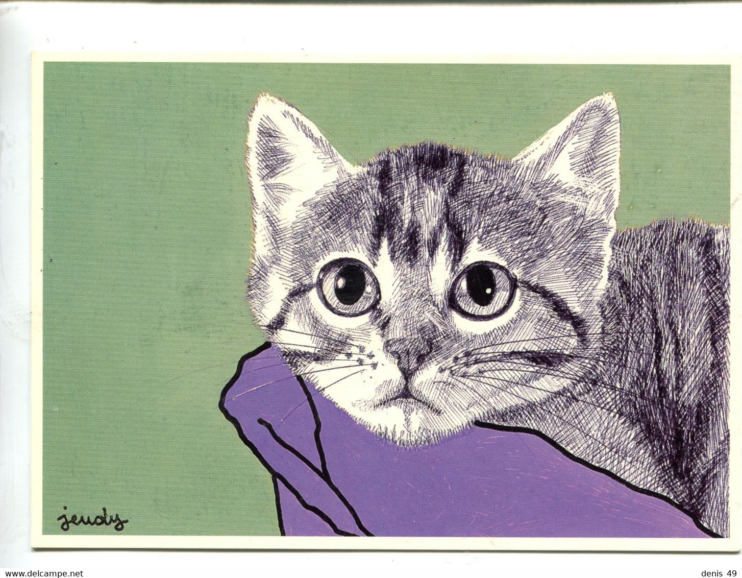 Chats illustrateur Jeudy  (tirage limité) : 5 CP