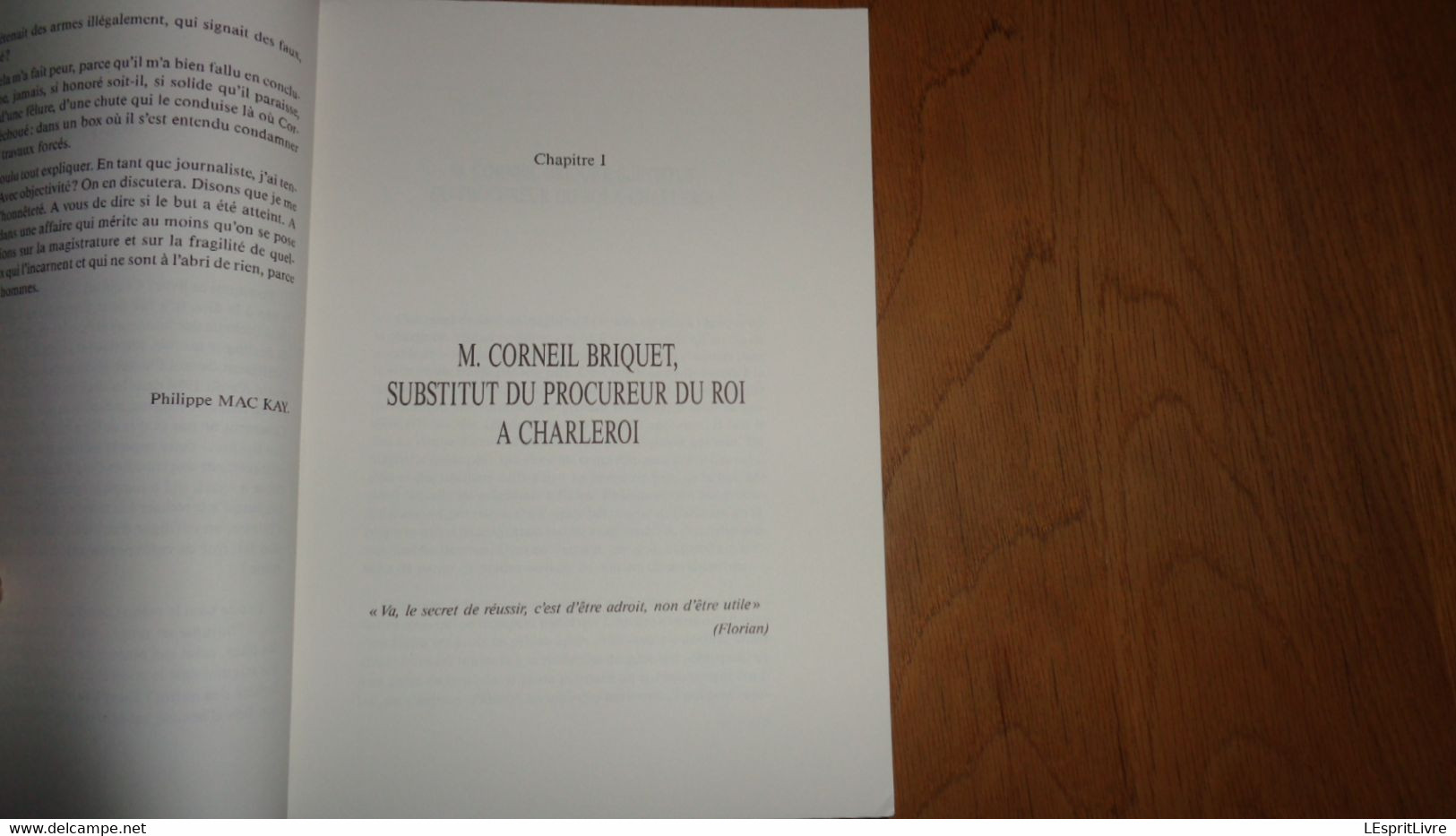 LE CRIME DE CORNEIL BRIQUET L'Honneur Perdu D'un Magistrat Hainaut P Mac Kay Procès Assises Faits Divers Justice - Belgische Schrijvers