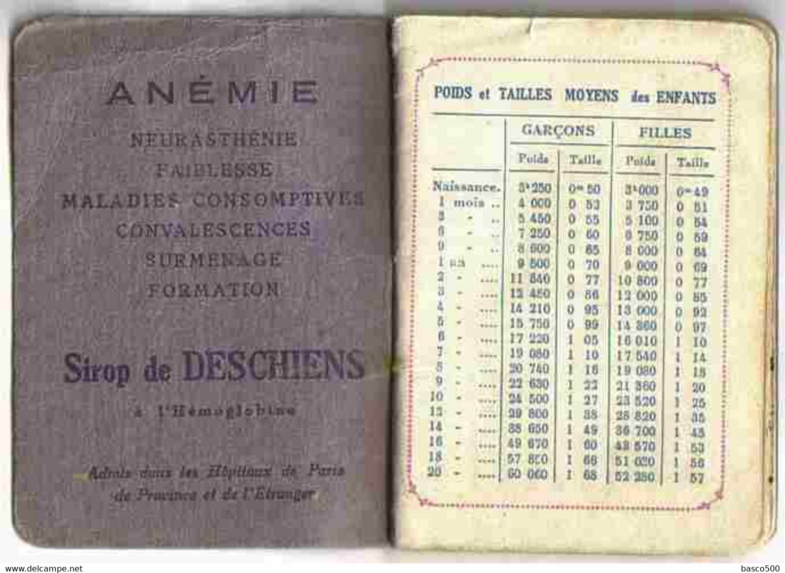 1925 Petit Agenda Calendrier De Poche DESCHIENS Sirop 32 Pages - Klein Formaat: 1921-40