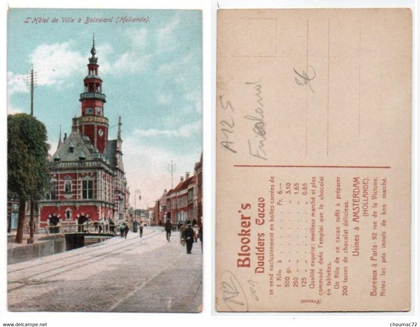 (Pays-Bas) Friesland 001, Bolsward, L'Hotel De Ville - Bolsward