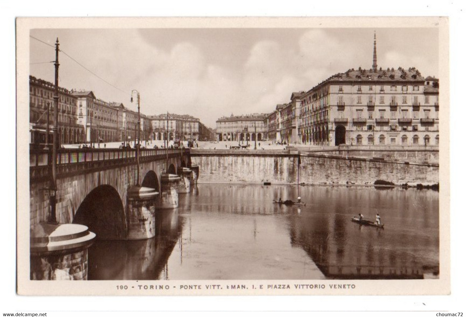 (Italie) Piemonte 131, Torino, Fotocelere 190, Ponte Vitt Man I E Piazza Vittorio Veneto - Ponts