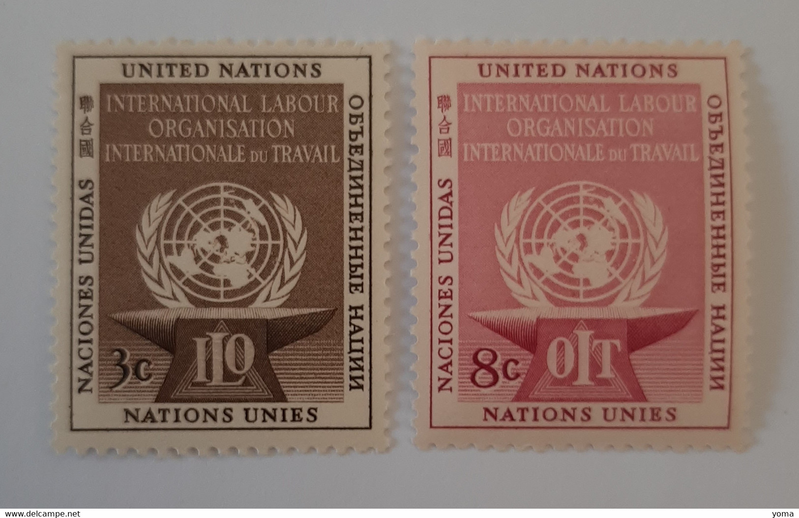N° 27 Et 28       Organisation Internationale Du Travail  -  Neufs Sans Charnière - Unused Stamps