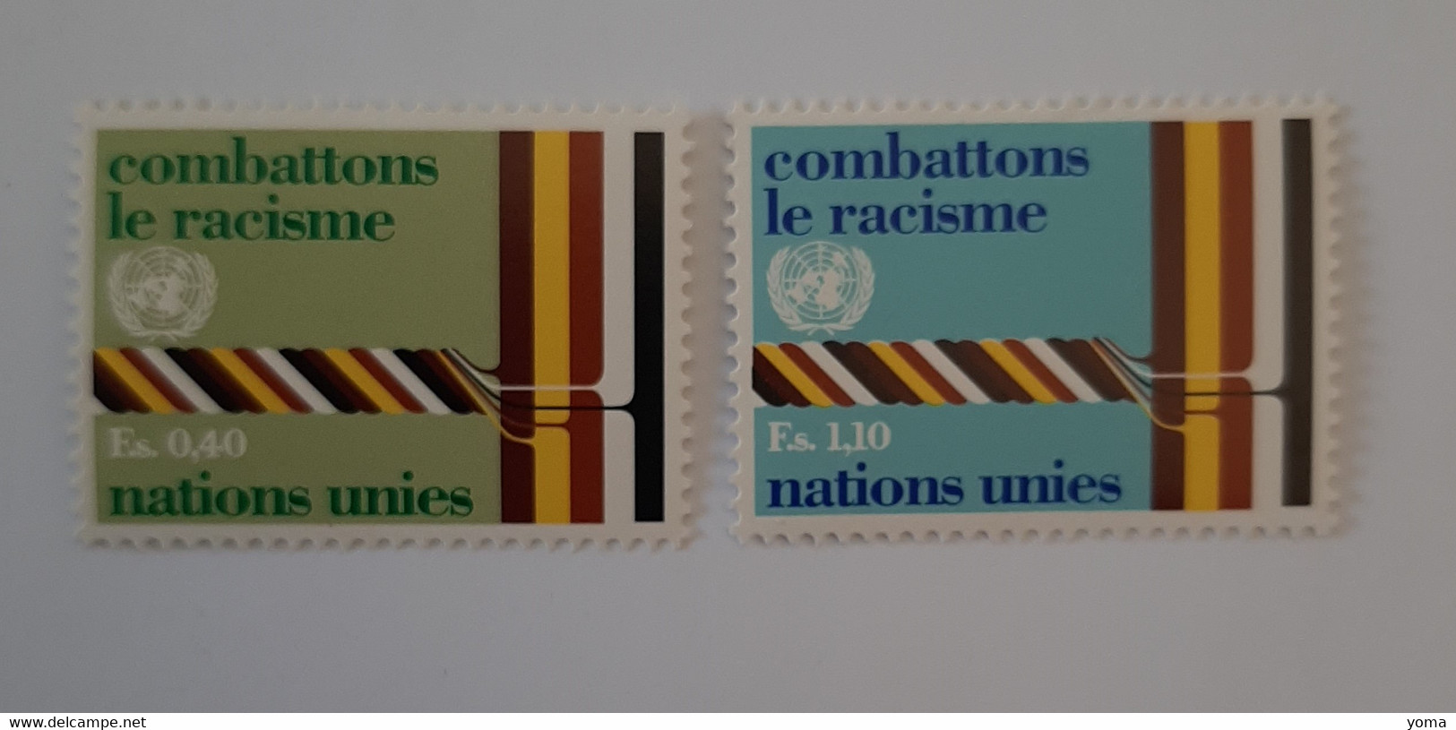 N° 68 Et 69       Combattons Le Racisme - Neufs