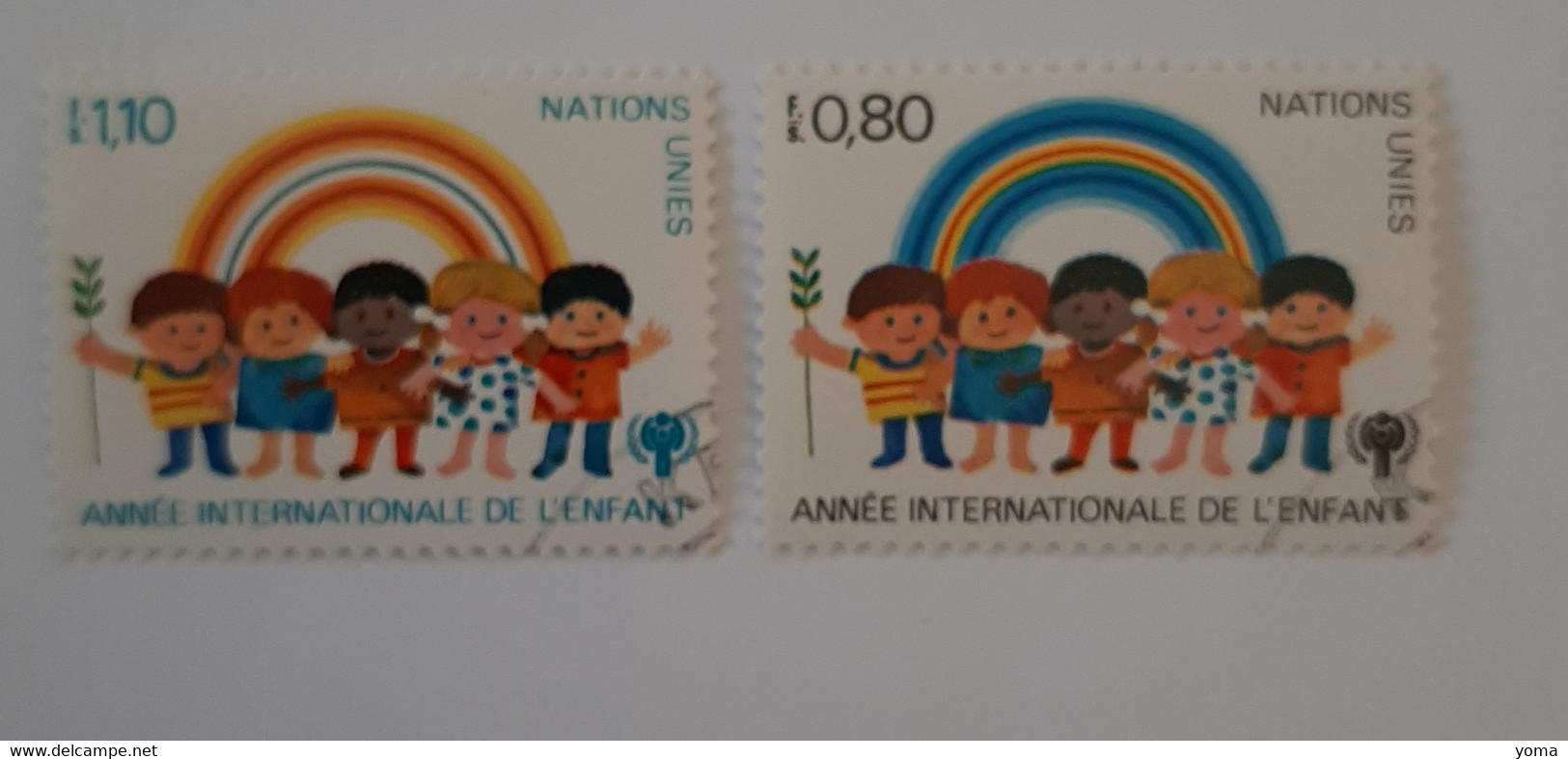 N° 83 Et 84       Année Internationale De L' Enfant - Oblitérés